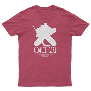 PB Goalie Girl Tee (rust red pink)