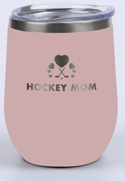 Hockey Mom Wine Time Tumbler