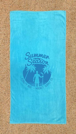 Summer Season Beach Towel (Teal)