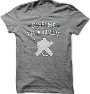 Kiss Me I'm A Goalie Tee